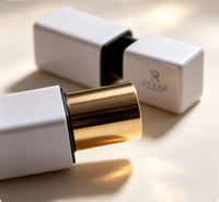 Étui à rouge à lèvres vide personnalisé, formes multiples (carré, rond), tube de luxe pour maquillage, emballage cosmétique pour marque de produits de beauté