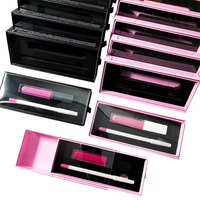 Boîte en papier vide de luxe personnalisée pour brillant à lèvres et crayon à lèvres coffret cadeau vente en gros label privé kit de rouge à lèvres mignon emballage rose