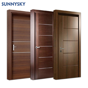 Sunnysky Thiết kế rắn mới nhất thiết kế cửa gỗ chất lượng cao gỗ gụ cửa gỗ rắn cho ngôi nhà - Product Image 4