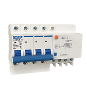 CHOSO COB1LE-63 4P C63 RCBO 16A20A25A32A40A63A80A100A125A 30mA 6KA Interruptor Diferencial de Corriente Residual para Montaje en Riel, Protección Contra Sobrecarga y Fugas