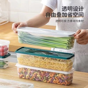 Food <b>Storage</b> <b>Container</b> Rectangular Airtight With Lid For Kitchen Noodle Grain Preservation - Product Image 1