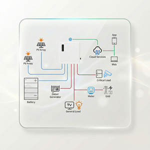 Onduleur solaire hybride intelligent 3kw 5kw 8kva 24V 48V Onde sinusoïdale pure 120A MPPT hors réseau CA à CA Connectivité WIFI - Product Image 1