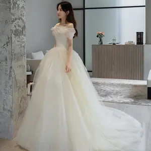 Богемная Свадебная Магнитная Женская одежда, свадебное платье с белыми бусинами, свадебное платье с бусинами, оптовая продажа, женское свадебное платье