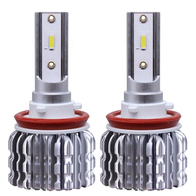 Lightechauto Fanless 36W 4000lm 12V Universal Fit Car LED Headlight Bulbs for H1/H7/H4/H11/9005/9006