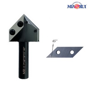 Miaorui mata <span class=keywords><strong>Router</strong></span> permukaan kayu 90 ° 120 ° V tipe karbida dapat diganti perata lempengan CNC - Product Image 3