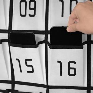 Organizador de Pared Blanco con 36 Bolsillos Numerados para Colgar en el Aula, para Guardar Herramientas del Maestro y Suministros para Teléfonos Celulares - Product Image 4