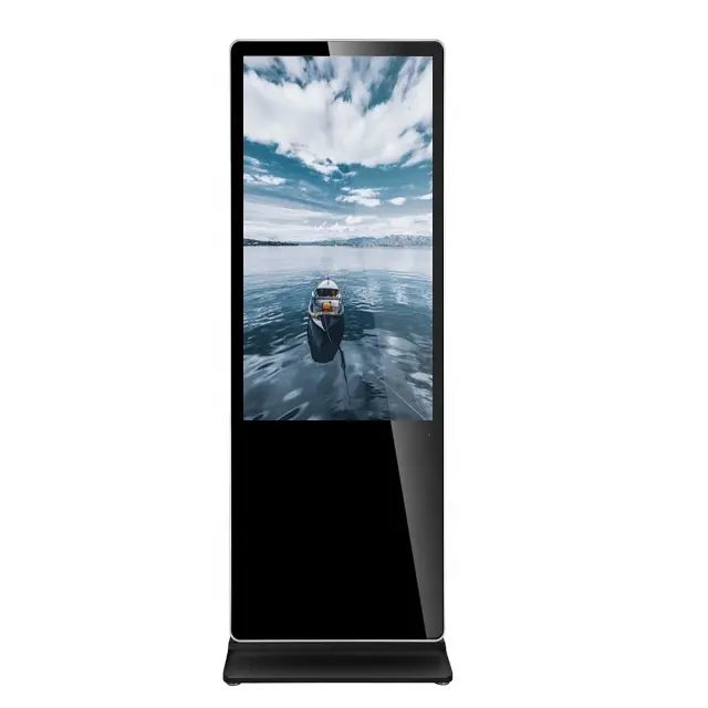 Cartel de pie de suelo de vídeo para interiores, publicidad vertical de Android, pantalla táctil Led Ecran, quiosco de centro comercial