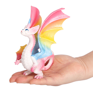 Figuras de Animales de PVC Sólido al por Mayor: Simulación de Elfos Míticos, Zorros, Gifrines, Dragones Arcoíris y Insectos Fantasma - Product Image 2