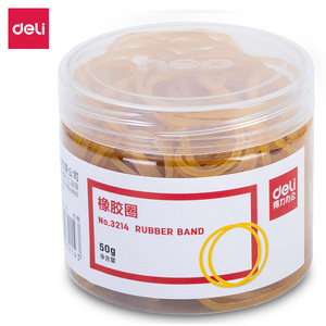 Deli Rubber Bands No.3214 50g Yellow Office Supply - Product Image 5