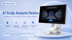 smart ai scalp hair follicle analyzer machine scalp condition assessment hair salon <b>beauty</b> <b>equipment</b> - Product Image 6