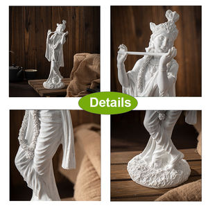 Patung lingerie Resin putih, patung dewa Hindu ramah lingkungan, patung meditasi cinta Paskah untuk dekorasi rumah ruang Yoga - Product Image 3