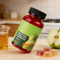 Gummies de vinaigre de cidre de pomme de haute qualité, multivitamines B12, pour des niveaux d'énergie normaux et la santé intestinale – Approvisionnement direct usine
