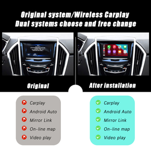 Tablero inalámbrico Plug-and-Play CarPlay Android Auto Interfaz de navegación para 2013-2015 Cadillac SRX con Mirror Link - Product Image 4