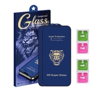 Lot de 2 Films de Protection d'Écran en Verre Trempé Premium Anti-Choc pour iPhone 17 16 15 14 13 Pro Max Couverture Complète