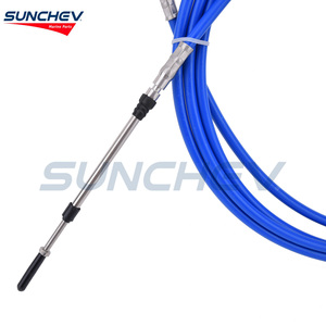 Câble de commande d'accélérateur de <span class=keywords><strong>bateau</strong></span> 14 pieds (bleu) pour <span class=keywords><strong>moteur</strong></span> hors-<span class=keywords><strong>bord</strong></span> universel de <span class=keywords><strong>bateau</strong></span> - Product Image 3