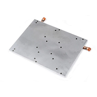 Équipement de chauffage par induction en aluminium sur mesure, plaque froide liquide, soudage par friction, résine époxy et vis, plaque de refroidissement à eau