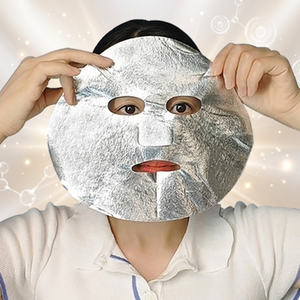 Koreanische Silberfolie Hydrogel Gesichtsmaske Kollagen Parabenfrei Vitamin C AHA Feuchtigkeitsspender Anti-Aging Glycerin Hyaluronsäure - Product Image 4
