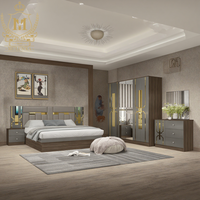 Meubles de chambre à coucher design de placard de lit en MDF moderne de haute qualité ensembles de chambre à coucher en bois simples de stockage de Massage pour la maison