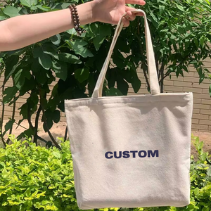 Bolsa de lona personalizada al por mayor con logotipo, bolsa de compras de lona de algodón ecológica - Product Image 5