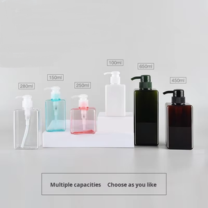 PETG 150ml Square Pump Lotion Bottle with Screen Printing for Shower Gel Shampoo Travel <strong>Refillable</strong> <strong>Hand</strong> <strong>Soap</strong> - Product Image 3