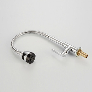 Kitchen Faucet Brass Pull Out <b>Spray</b> Deck <b>Mounted</b> Flexible Contemporary Design For Sink - Product Image 4