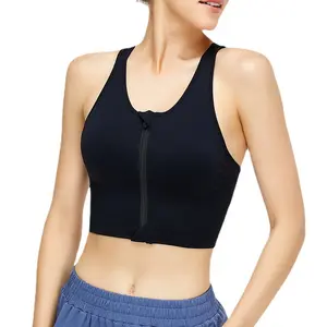 HEALTH LIFT FRONT ZIPPERBRA女性ランジェリーフロントジップレディースブラトップ