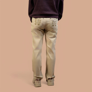 Pantalones Vaqueros de Mujer al por Mayor, Cintura Alta, Elásticos, Casuales, a la Moda, con Logotipo Personalizado, Fabricante OEM ODM, Pantalones Vaqueros de Mujer para Uso Diario - Product Image 2