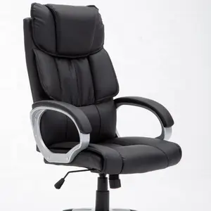 Factory wholesale coloful PC Computer gaming chair with CUSTOM BLACK LEATHER with linked armrest conference gaming office chairs