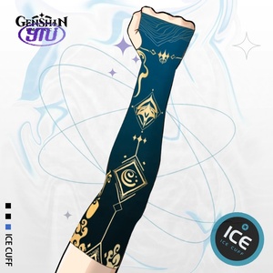 19 Estilos de Mangas de Protección Solar de Verano de <span class=keywords><strong>Genshin</strong></span> <span class=keywords><strong>Impact</strong></span> con Personajes como Zhong Li, Xiao y Klee, de Algodón, Unisex - Product Image 4