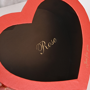 DAMAI Boutique Valentine's Day Heart Shaped Gift <b>Boxes</b> with Window Nesting Cardboard Box for Holiday <b>Present</b> Wrapping Packaging - Product Image 3