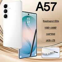 A57 Nuevo Teléfono Inteligente 5G de Gama Alta con Pantalla HD de 7.3 Pulgadas, 8000 mAh, Cámara Trasera de 108 MP + Cámara Frontal de 72 MP, Ideal para Fotografía Diaria
