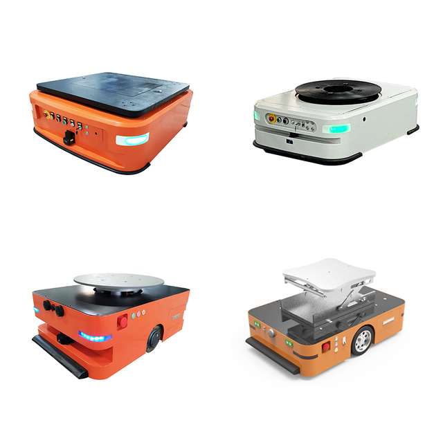 1000kg Jack up Type Agv Chassis Vehicle with Obstagle Avoidance Sensor for Material Handling