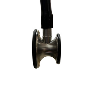 Estetoscopio de Acero Inoxidable de Doble Cabeza y Doble Diafragma KT-170A con Cabeza Plateada y Gancho para la Oreja para Exportación - Product Image 1