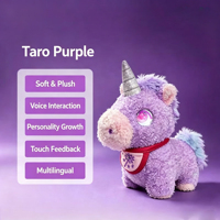 Robot en peluche intelligent Tuya pour enfants, licorne parlante, jouet éducatif, enseignement de l'anglais, compagnon émotionnel, écran LCD, Wi-Fi activé