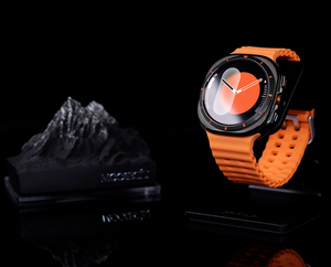 Nouvelle montre intelligente <span class=keywords><strong>W7</strong></span> avec appels, commande vocale, musique, météo, surveillance de la fréquence cardiaque, de la pression artérielle, écran AMOLED en silicone, montre de fitness - Product Image 1