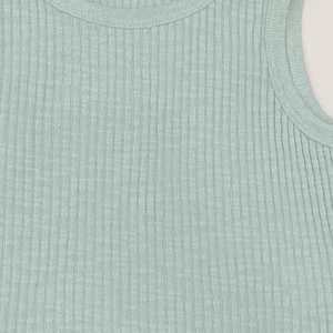 Ensemble de vêtements pour filles, léger et frais, avec <span class=keywords><strong>gilet</strong></span> côtelé sans manches et short imprimé étoiles, pour un usage quotidien en été - Product Image 6