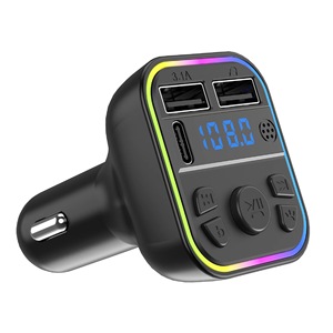 G38 G39 PD QC 3.1A Lecteur <span class=keywords><strong>MP3</strong></span> de voiture sans fil mains libres, kit voiture, double chargeur USB C rapide, modulateur, émetteur FM Bluetooth - Product Image 1