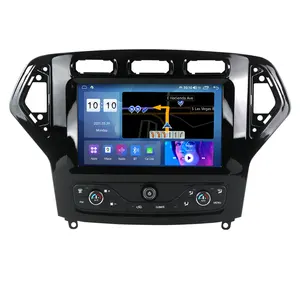 Prelingcar monitor de carro para ford mondeo, 2007-2011, android 12, 8 + 256, carplay, dsp, rds, gps, construído na rádio 2din, dvd player, 5.1, hifi