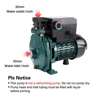 Pompa Booster Rumah Tangga PMZD-158 Perlindungan Kekurangan Air untuk Tekanan Air Rumah 750W Penguat Tekanan Air Keran LED Hijau Biru