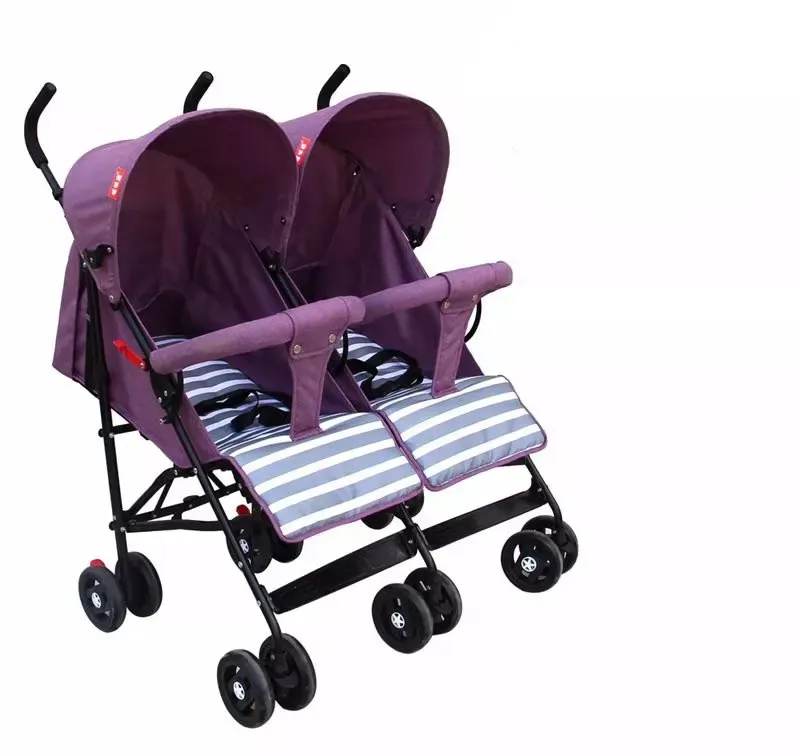 Twin Kinderwagen Doppel Kinderwagen für Zwillinge Zweisitz Kinderwagen für Kinder