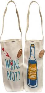 Bolsa de vino de lona de algodón reutilizable bolsa de regalo - Product Image 4