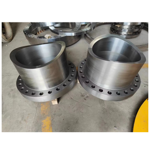 ASME B16.5 WNRF شفة مرفوعة الوجه بالشفط # ، # SCH40 SCH80 شفاه LWN مزورة A105 - Product Image 1