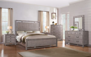 Ensemble de meubles de chambre à coucher de luxe en bois massif, classique, personnalisé, taille King/<span class=keywords><strong>Queen</strong></span>, à prix avantageux pour appartement ZALX-7001 - Product Image 2