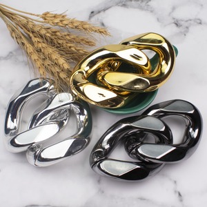 50 Collares <span class=keywords><strong>de</strong></span> Cadena <span class=keywords><strong>de</strong></span> Bambú <span class=keywords><strong>de</strong></span> Plástico, 132 cm <span class=keywords><strong>de</strong></span> Longitud, 22 Eslabones Conectados, Estilo Deportivo - Product Image 3