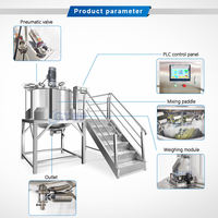 Gtop 1000L Électrique Chauffage Mélangeur Shampooing Désinfectant pour les Mains Détergent Mélangeur Machine Ligne de Production de Savon Liquide