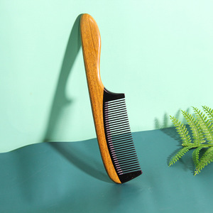 Peine de madera hecho a mano con cuerno de vaca de 15-20 cm para el cuidado del cabello, para la población en general - Product Image 4