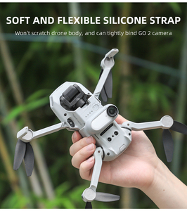 Para DJI Mini <span class=keywords><strong>3</strong></span>/Mini <span class=keywords><strong>3</strong></span> Pro/Insta360 GO <span class=keywords><strong>2</strong></span> Cámara deportiva multifuncional Funda de silicona Expansión Cable Ties Correas de montaje - Product Image 2