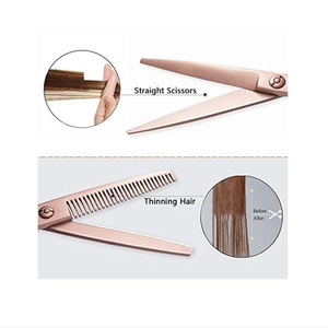 Tijeras para el cabello Inoue Kasumi, tijeras rectas de acero inoxidable de 6 pulgadas para uso estético, para diestros - Product Image 1