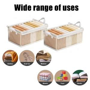 Foldable PVC Clothing Storage <b>Box</b> Multi-Layer Drawer for Waterproof Storage of Denim T-Shirt Bedding - Product Image 4