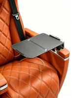 Siège d'aviation CaramelNappaMPV avec table pliante, réglage électrique, ventilation, massage, amélioration de l'intérieur du MPV